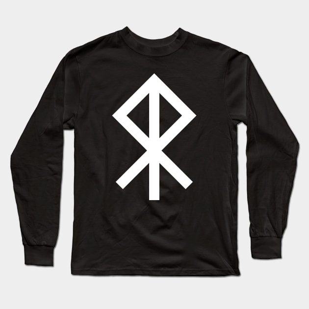 Courage Bind Rune Long Sleeve T-Shirt by Indie Pop